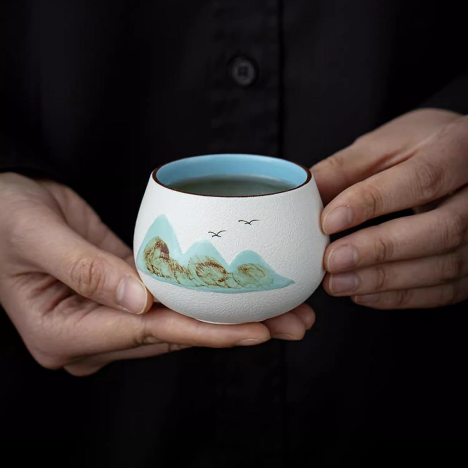 Amazon | FLYILIA 湯呑み 湯呑みセット 湯呑み茶碗 5個セット ティー